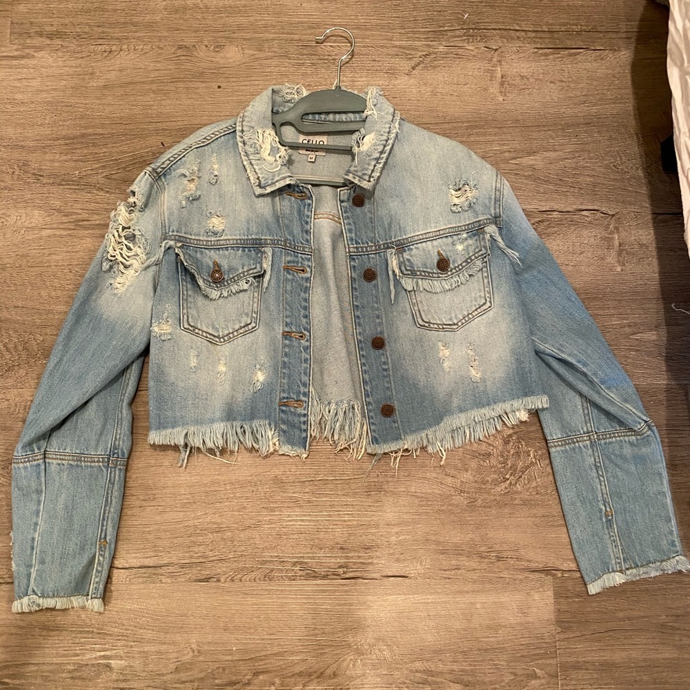 ripped jean jacket